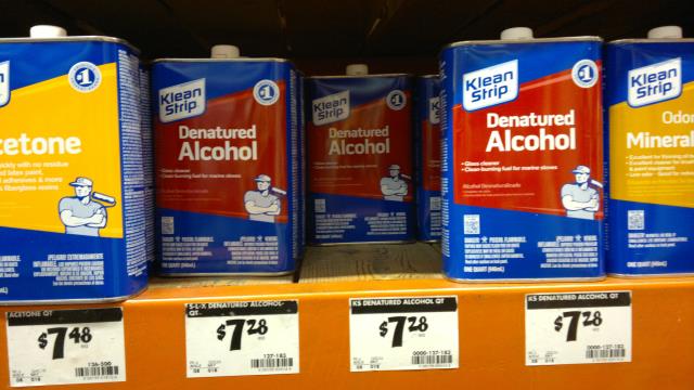 denatured ethyl alcohol, walmart