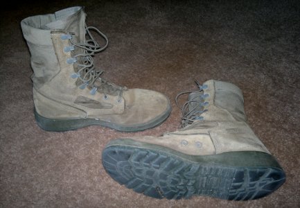 6th pair of belleville boots after 800 miles / 1300 km