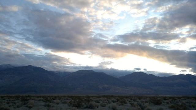 panamint mountains, from my campsite in panamint valley