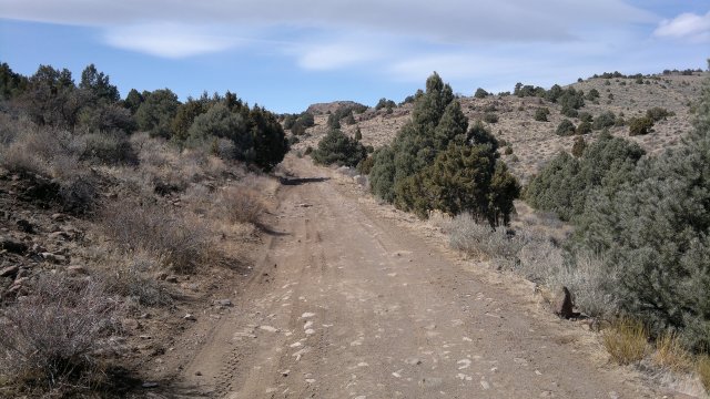 dirt road from reno to virginia city, through virginia mountains