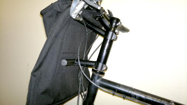 handlebar bag, rear view