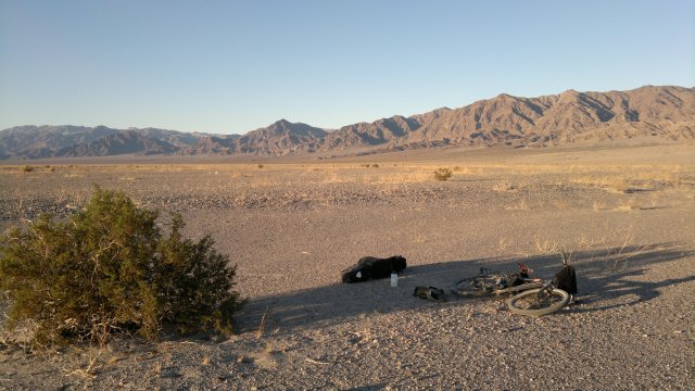 along harry wade road, near amargosa dry river crossing