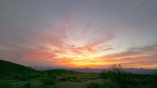 multicolored sunset