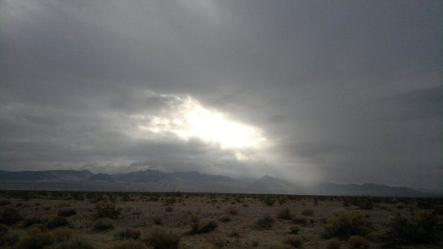 sun struggles to break through clouds