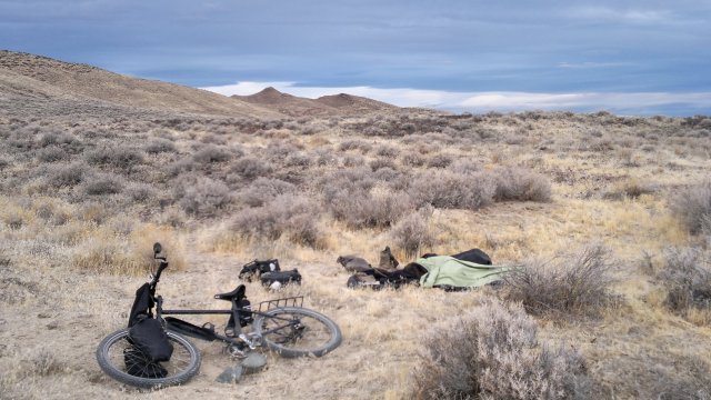 camp in unnamed pass through bunejug mountains