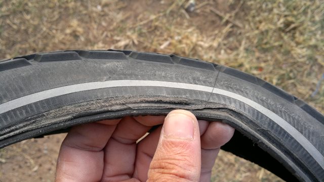 tire failure due to bead separation